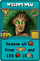 Wizard101 Life spell card: Willow's Weal, Spell ID 13433