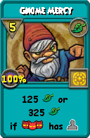 Wizard101 Life spell card: Gnome Mercy, Spell ID 13436