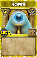 Wizard101 Myth spell card: Confuse, Spell ID 13452