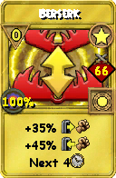 Wizard101 Star spell card: Berserk, Spell ID 13464