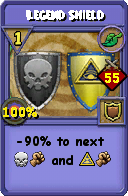 Wizard101 Life spell card: Legend Shield, Spell ID 13470