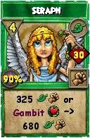 Wizard101 Life spell card: Seraph, Spell ID 13474