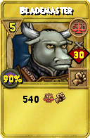 Wizard101 Balance spell card: Blademaster, Spell ID 13492