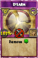 Wizard101 Storm spell card: Disarm, Spell ID 13509