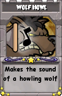 Wizard101 School 16 spell card: Wolf Howl, Spell ID 13536