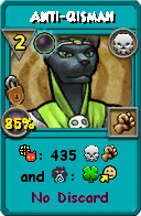 Wizard101 Death spell card: Anti-Qismah, Spell ID 13559