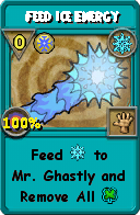 Wizard101 Ice spell card: Feed Ice Energy, Spell ID 13606