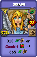 Wizard101 Life spell card: Seraph, Spell ID 13621