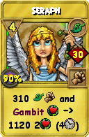 Wizard101 Life spell card: Seraph, Spell ID 13623