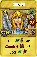 Wizard101 Life spell card: Seraph, Spell ID 13624