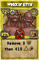 Wizard101 Myth spell card: Wreckin' Ettin, Spell ID 13660