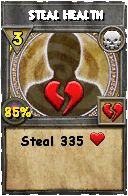 Wizard101 Death spell card: Steal Health, Spell ID 13668