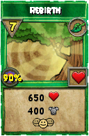 Wizard101 Life spell card: Rebirth, Spell ID 13675
