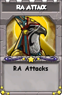 Wizard101 School 16 spell card: RA Attack, Spell ID 13680