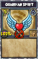 Wizard101 Shadow spell card: Guardian Spirit, Spell ID 13698