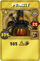 Wizard101 Myth spell card: Potbelly, Spell ID 13702