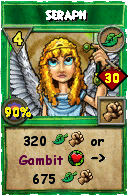 Wizard101 Life spell card: Seraph, Spell ID 13708