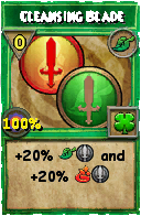 Wizard101 Life spell card: Cleansing Blade, Spell ID 13719