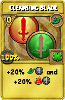 Wizard101 Life spell card: Cleansing Blade, Spell ID 13720