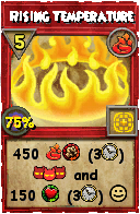 Wizard101 Fire spell card: Rising Temperature, Spell ID 13728