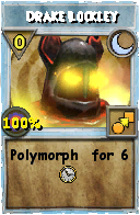 Wizard101 Moon spell card: Drake Lockley, Spell ID 13743