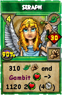 Wizard101 Life spell card: Seraph, Spell ID 13746