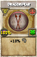 Wizard101 Balance spell card: Dragonspear, Spell ID 13750