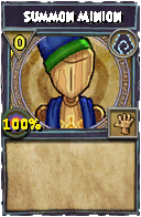 Wizard101 Shadow spell card: Summon Minion, Spell ID 13755