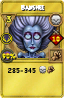Wizard101 Death spell card: Banshee, Spell ID 13775