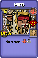 Wizard101 Balance spell card: Nerys, Spell ID 13798