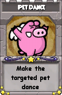 Wizard101 School 16 spell card: Pet Dance, Spell ID 13820