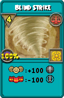 Wizard101 Balance spell card: Blind Strike, Spell ID 13848