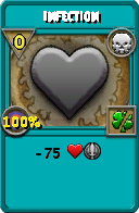 Wizard101 Death spell card: Infection, Spell ID 13862