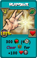Wizard101 Life spell card: Rejuvenate, Spell ID 13864