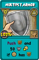 Wizard101 Myth spell card: Multiply Armor, Spell ID 13867