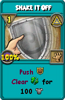 Wizard101 Myth spell card: Shake It Off, Spell ID 13877
