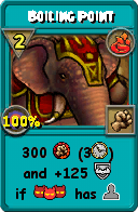 Wizard101 Fire spell card: Boiling Point, Spell ID 13885