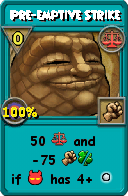 Wizard101 Balance spell card: Pre-emptive Strike, Spell ID 13892