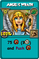 Wizard101 Life spell card: Angelic Wrath, Spell ID 13898