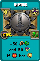Wizard101 Storm spell card: Riptide, Spell ID 13900