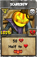 Wizard101 Death spell card: Scarecrow, Spell ID 13910