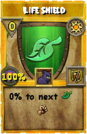 Wizard101 Sun spell card: Life Shield, Spell ID 13934