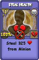 Wizard101 Death spell card: Steal Health, Spell ID 13947