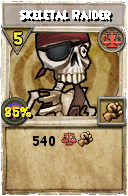 Wizard101 Balance spell card: Skeletal Raider, Spell ID 13948
