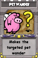 Wizard101 School 16 spell card: Pet Wander, Spell ID 13968