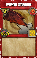 Wizard101 Fire spell card: Power Stunner, Spell ID 13995