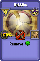 Wizard101 Storm spell card: Disarm, Spell ID 13517