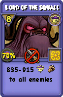 Wizard101 Storm spell card: Lord of the Squall, Spell ID 13771