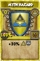 Wizard101 Myth spell card: Myth Hazard, Spell ID 13821