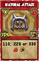 Wizard101 Fire spell card: Natural Attack, Spell ID 13162